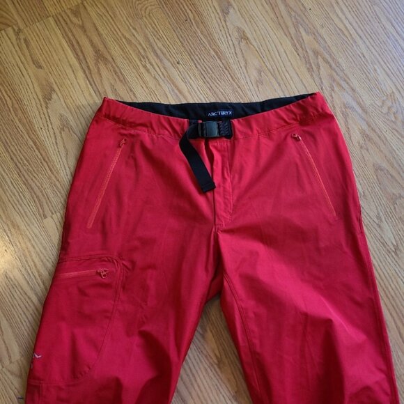ARC'TERYX men's GAMMA LT STRETCH SHELL WATER RESISTANT PANTS CINCH HEMS sz L - Picture 2 of 9